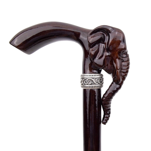 Luxe Handgesneden Wandelstok "Olifant"