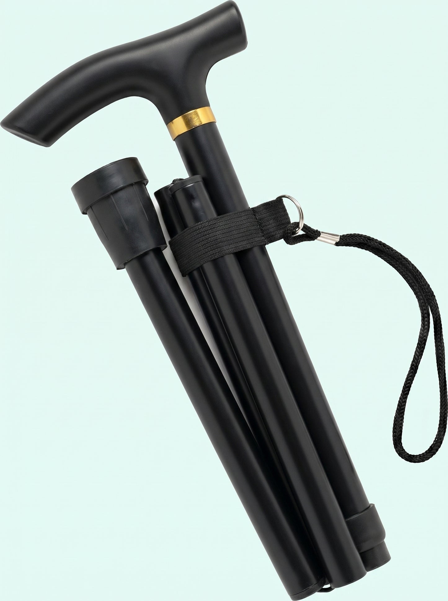 Luxe Opvouwbare Wandelstok "Elegant Zwart" - Verstelbaar & Lichtgewicht Aluminium
