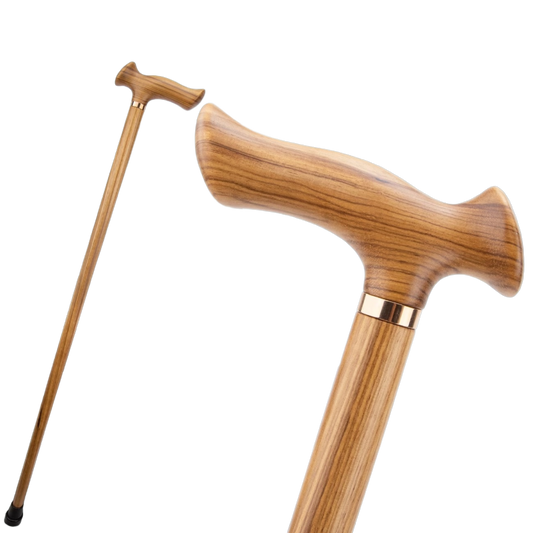Authentieke Houten Wandelstok "De Wandelaar"