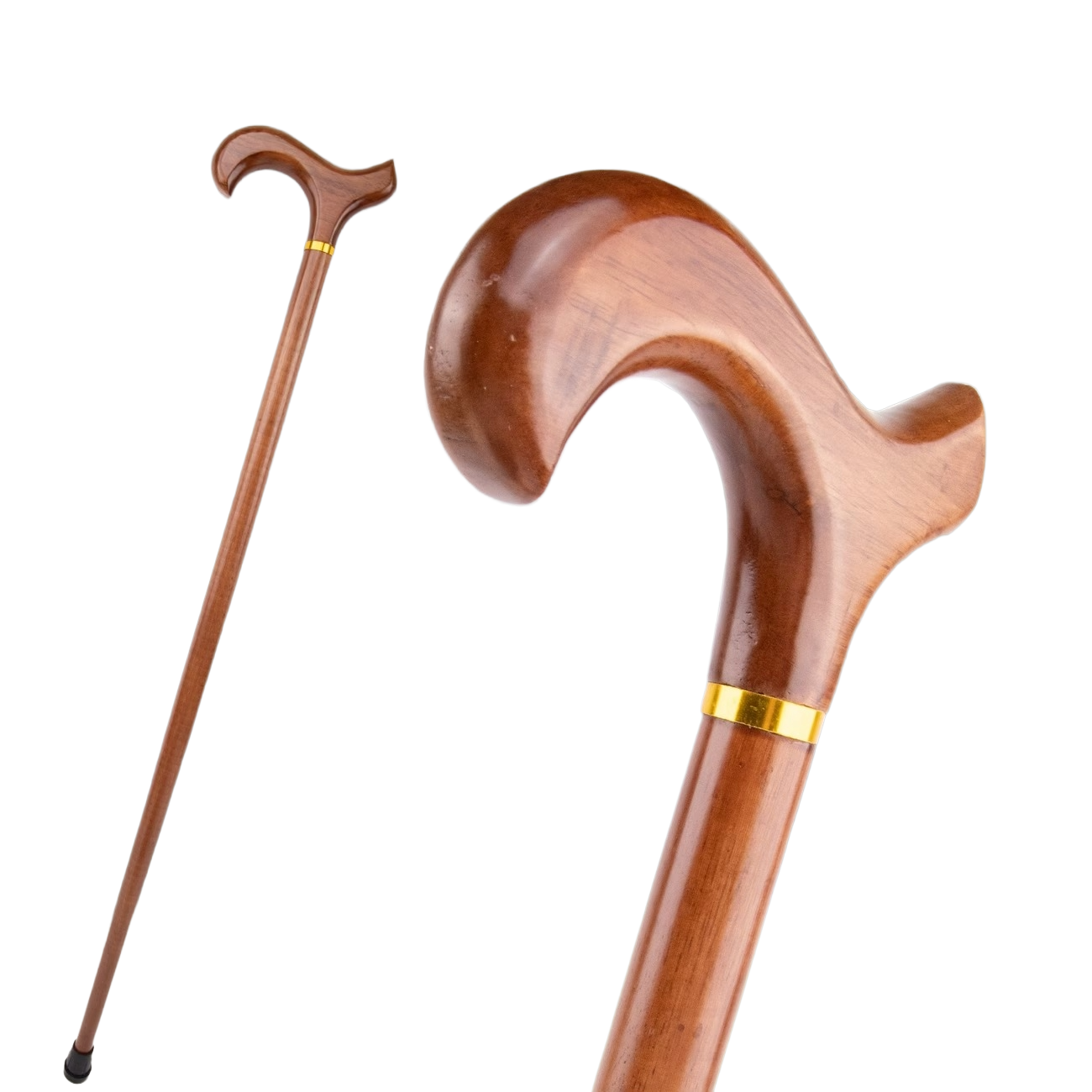 Elegante Houten Sierwandelstok "Classic Amber"