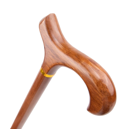 Elegante Houten Sierwandelstok "Classic Amber"
