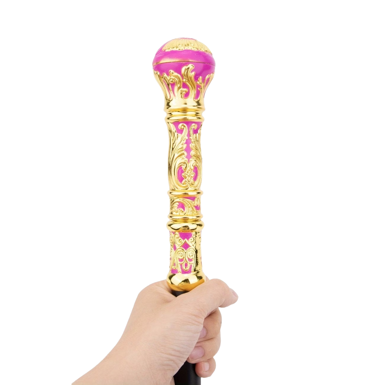 De "Roze Vorstin" – Elegante Wandelstok in Goud & Roze