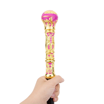 De "Roze Vorstin" – Elegante Wandelstok in Goud & Roze