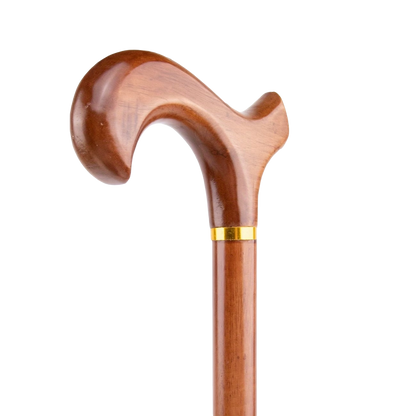 Elegante Houten Sierwandelstok "Classic Amber"