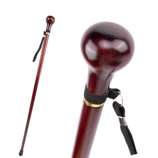 Klassieke Houten Sierwandelstok "Noble Mahogany"