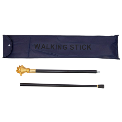 Exclusieve Sierwandelstok "Gouden Roos"
