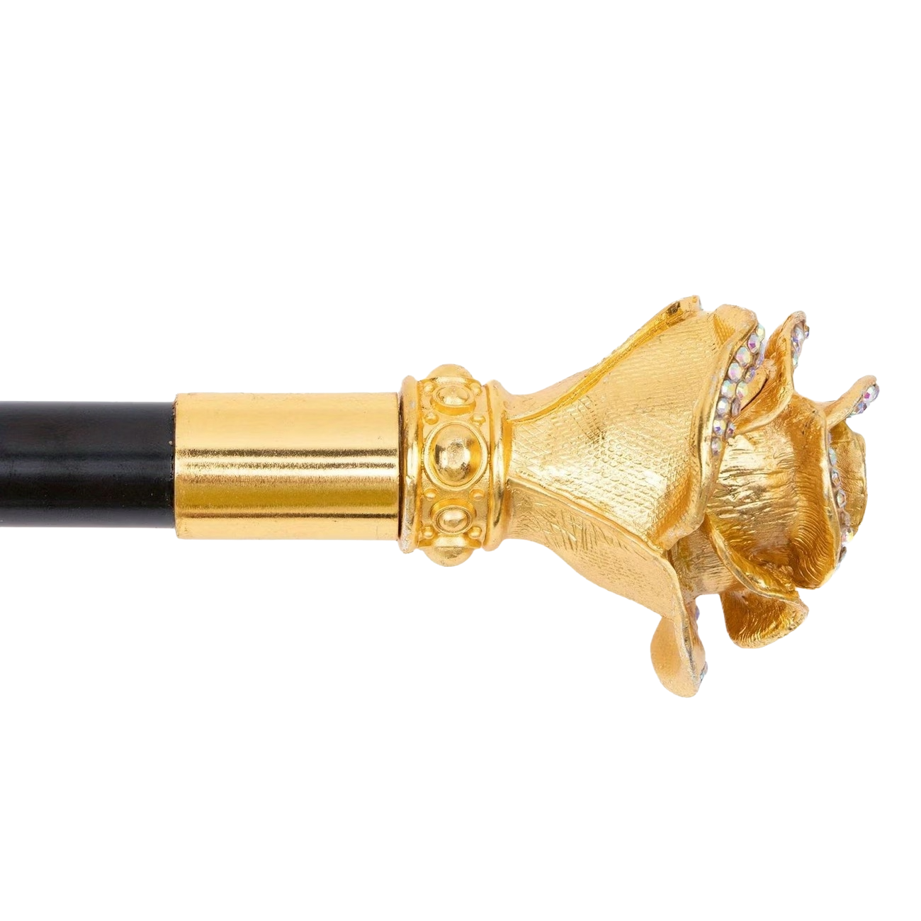 Exclusieve Sierwandelstok "Gouden Roos"