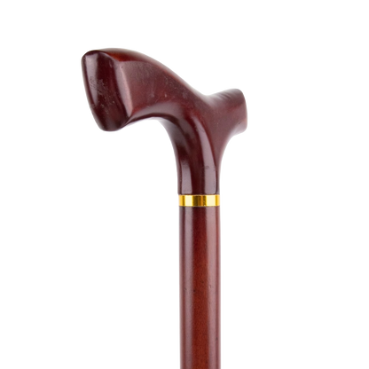 Elegante Houten Sierwandelstok "Klassiek Rood"