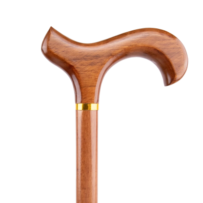 Elegante Houten Sierwandelstok "Classic Amber"