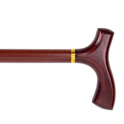 Elegante Houten Sierwandelstok "Klassiek Rood"