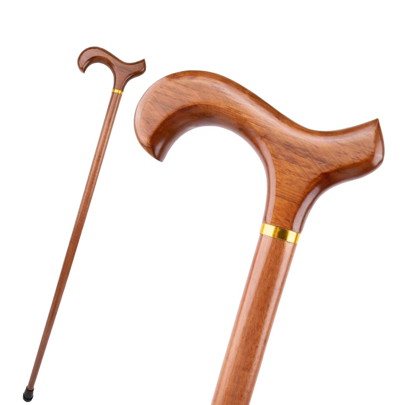 Elegante Houten Sierwandelstok "Classic Amber"